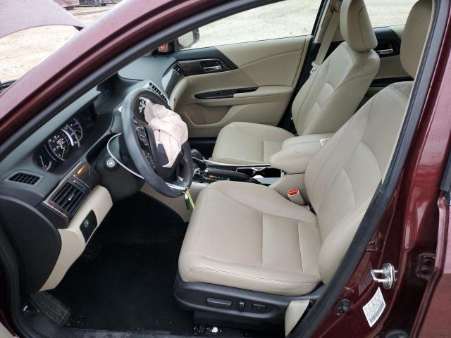 1HGCR2F81HA016534 - 2017 HONDA ACCORD EXL BURGUNDY photo 7