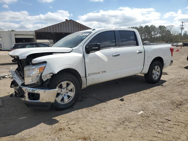 1N6AA1EK9KN513476 - 2019 NISSAN TITAN S WHITE photo 1