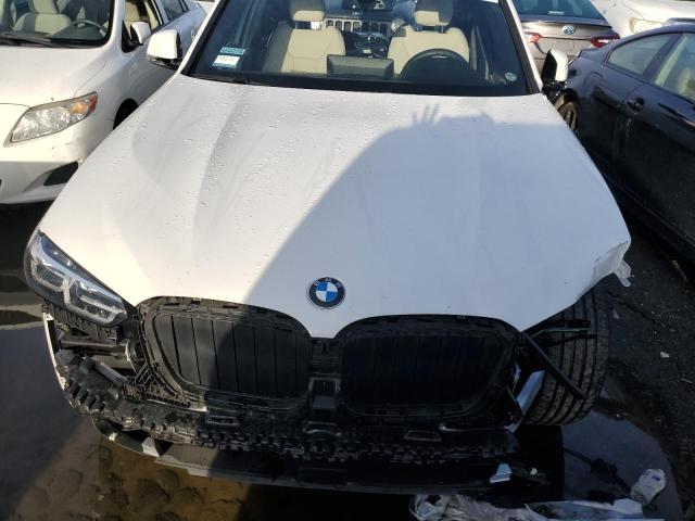 5UX53DP02N9L62519 - 2022 BMW X3 XDRIVE30I WHITE photo 12