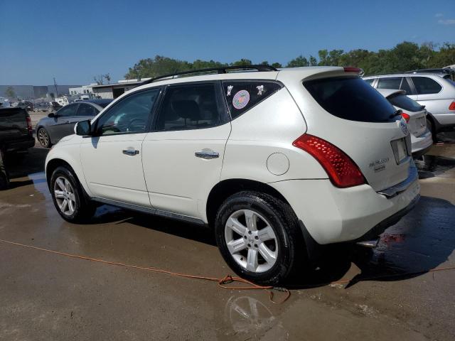 JN8AZ08T76W417442 - 2006 NISSAN MURANO SL WHITE photo 2