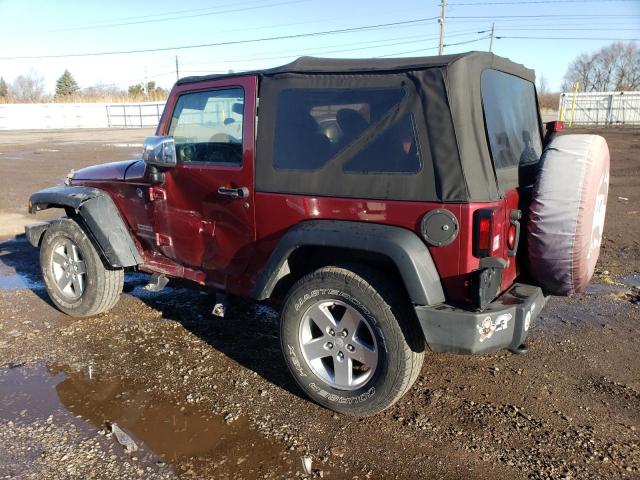 1C4AJWAG6DL519560 - 2013 JEEP WRANGLER SPORT RED photo 2