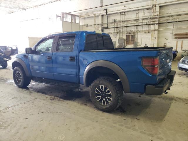 1FTFW1R69CFC91489 - 2012 FORD F150 SVT RAPTOR BLUE photo 2