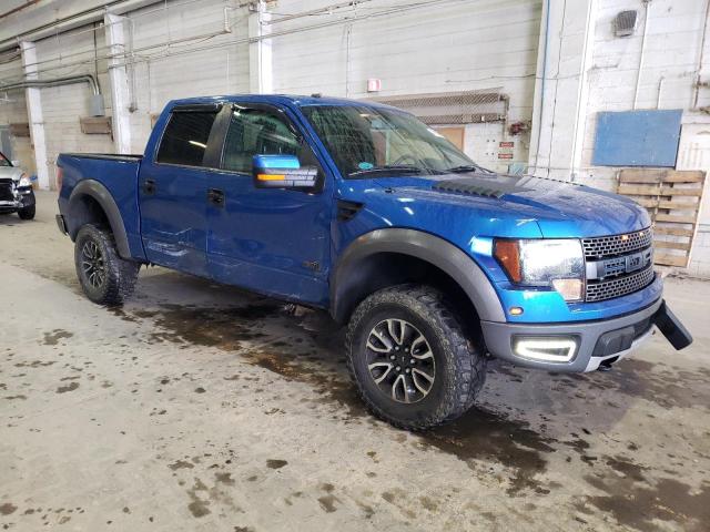 1FTFW1R69CFC91489 - 2012 FORD F150 SVT RAPTOR BLUE photo 4