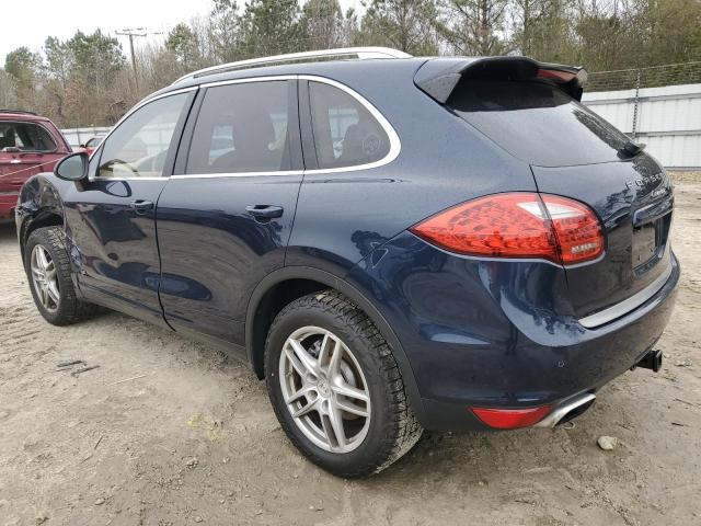 WP1AA2A20BLA03459 - 2011 PORSCHE CAYENNE BLUE photo 2