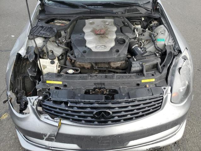 JNKCV54E74M801801 - 2004 INFINITI G35 GRAY photo 11