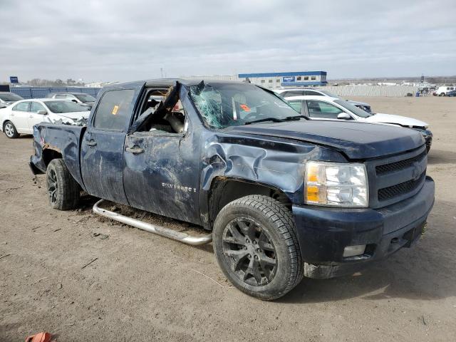 2GCEK13M971507823 - 2007 CHEVROLET SILVERADO K1500 CREW CAB BLUE photo 4