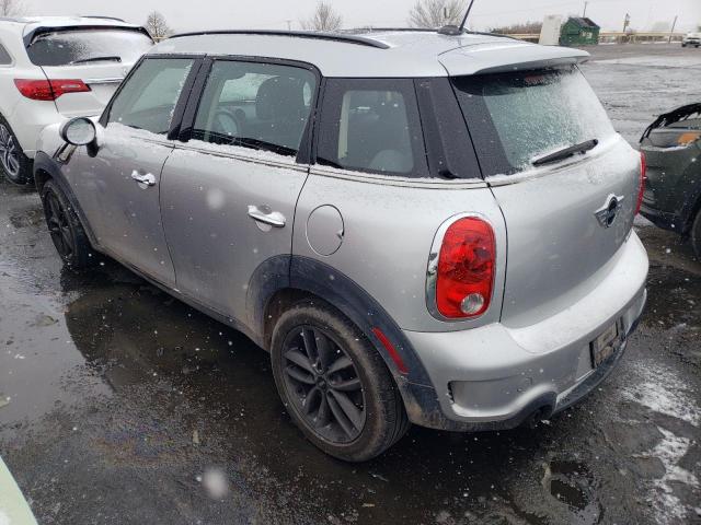 WMWZC3C51BWL80146 - 2011 MINI COOPER S COUNTRYMAN GRAY photo 2