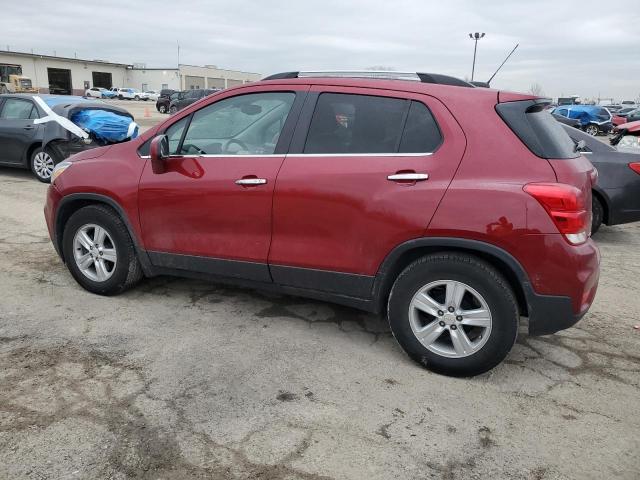 3GNCJLSB9LL129007 - 2020 CHEVROLET TRAX 1LT BURGUNDY photo 2