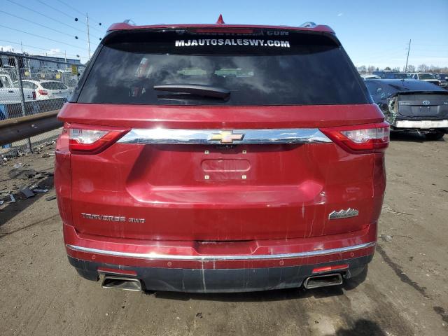 1GNEVKKW3JJ114842 - 2018 CHEVROLET TRAVERSE HIGH COUNTRY MAROON photo 6