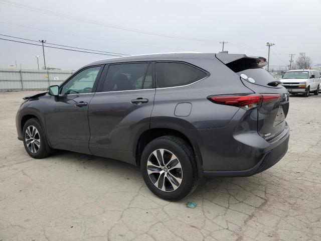 5TDGZRBH4MS532124 - 2021 TOYOTA HIGHLANDER XLE GRAY photo 2