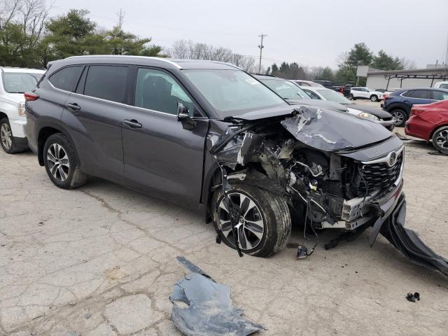 5TDGZRBH4MS532124 - 2021 TOYOTA HIGHLANDER XLE GRAY photo 4