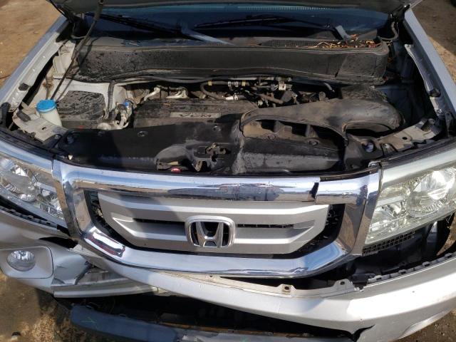 5FNYF38439B015794 - 2009 HONDA PILOT EX SILVER photo 12