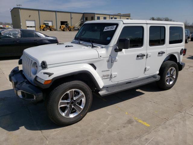 1C4HJXEN1LW115589 - 2020 JEEP WRANGLER U SAHARA WHITE photo 1