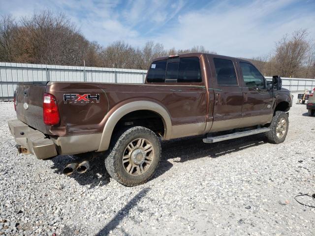1FT8W3BT7BEC80922 - 2011 FORD F350 SUPER DUTY BROWN photo 3