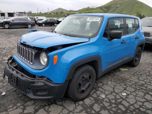 ZACCJAAT1FPB29053 - 2015 JEEP RENEGADE SPORT BLUE photo 1