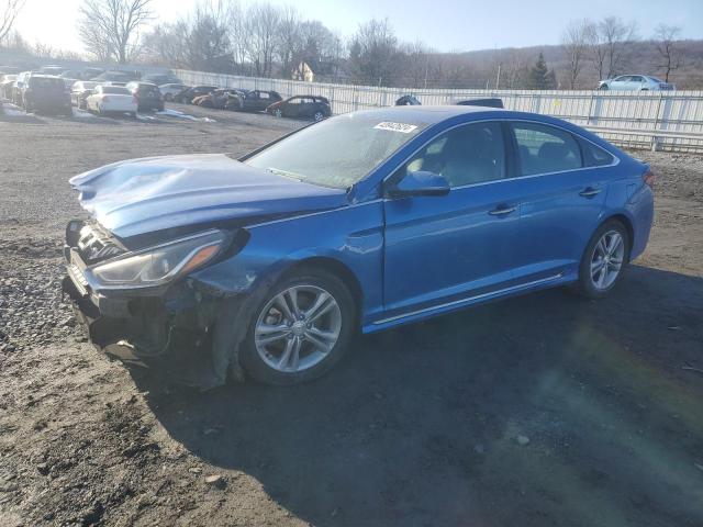 5NPE34AF1JH669549 - 2018 HYUNDAI SONATA SPORT BLUE photo 1