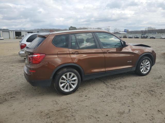 5UXWZ7C38H0V94006 - 2017 BMW X3 SDRIVE28I BROWN photo 3