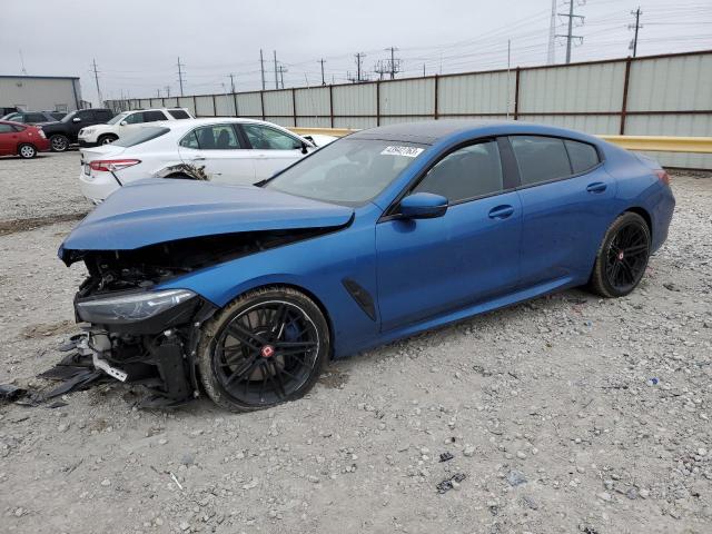 WBAGV8C00LCD53156 - 2020 BMW M850XI BLUE photo 1