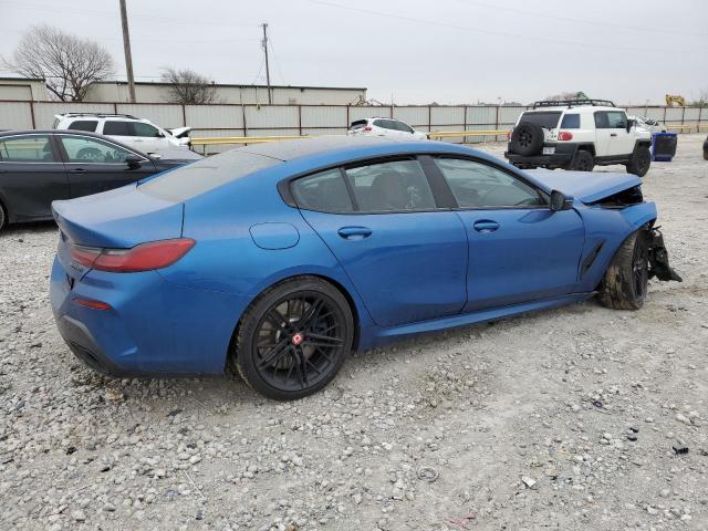 WBAGV8C00LCD53156 - 2020 BMW M850XI BLUE photo 3