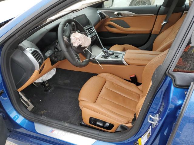 WBAGV8C00LCD53156 - 2020 BMW M850XI BLUE photo 7