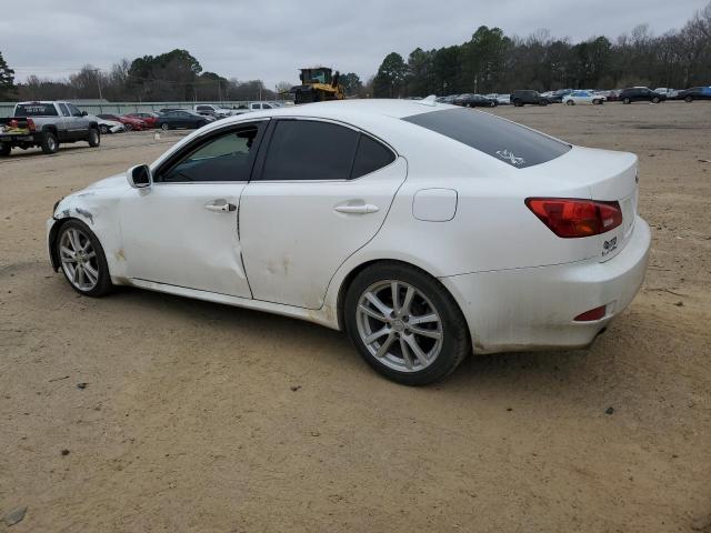 JTHBK262675049321 - 2007 LEXUS IS 250 WHITE photo 2