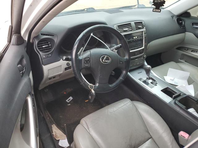 JTHBK262675049321 - 2007 LEXUS IS 250 WHITE photo 8