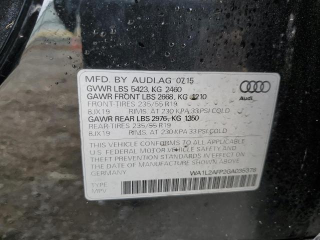 WA1L2AFP2GA035378 - 2016 AUDI Q5 PREMIUM PLUS Schwarz Foto 13