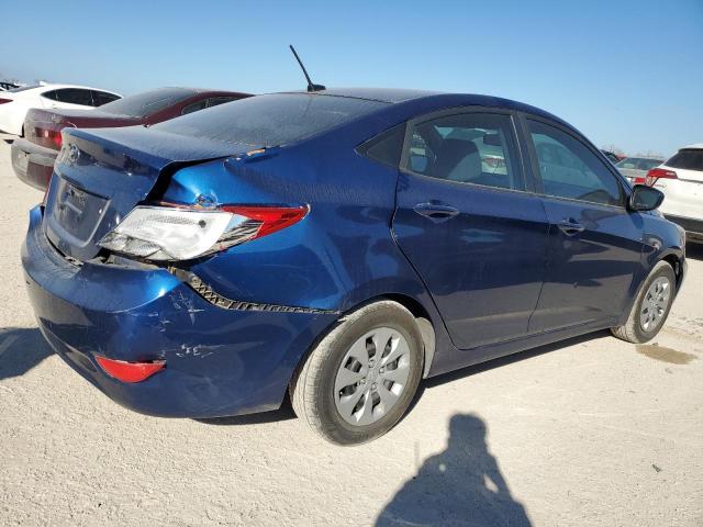 KMHCT4AE9GU142853 - 2016 HYUNDAI ACCENT SE BLUE photo 3