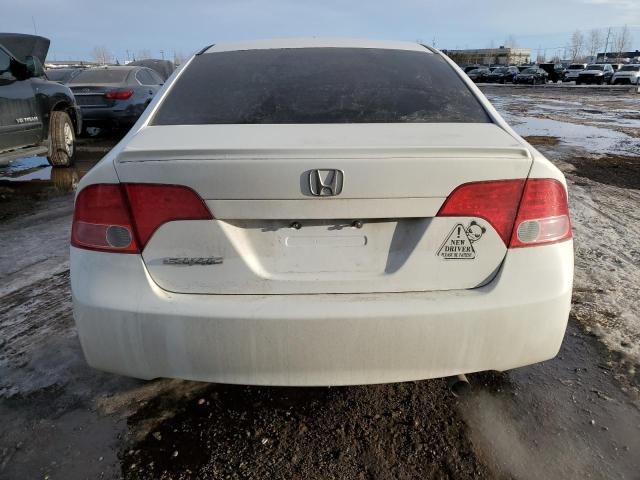 2HGFA16518H104280 - 2008 HONDA CIVIC LX WHITE photo 6