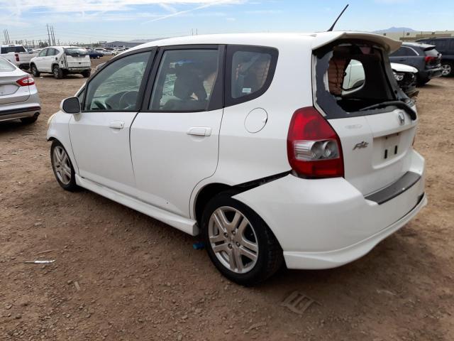 JHMGD38647S037269 - 2007 HONDA FIT S WHITE photo 2