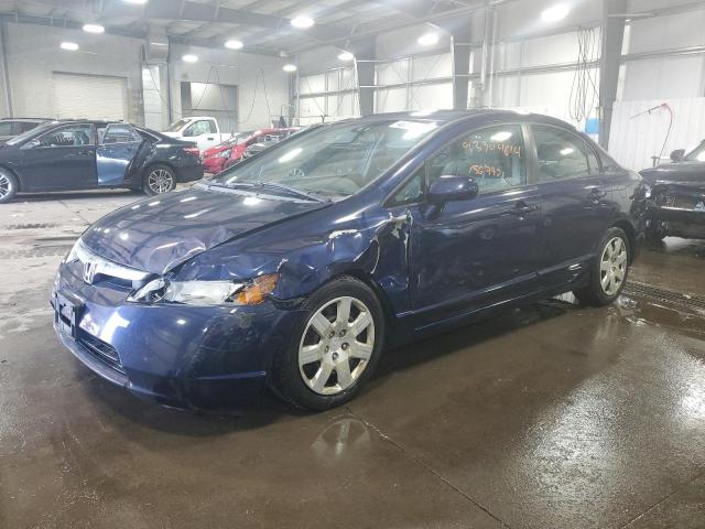 1HGFA16587L132174 - 2007 HONDA CIVIC LX BLUE photo 1