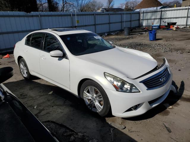 JN1CV6ARXDM769847 - 2013 INFINITI G37 WHITE photo 4