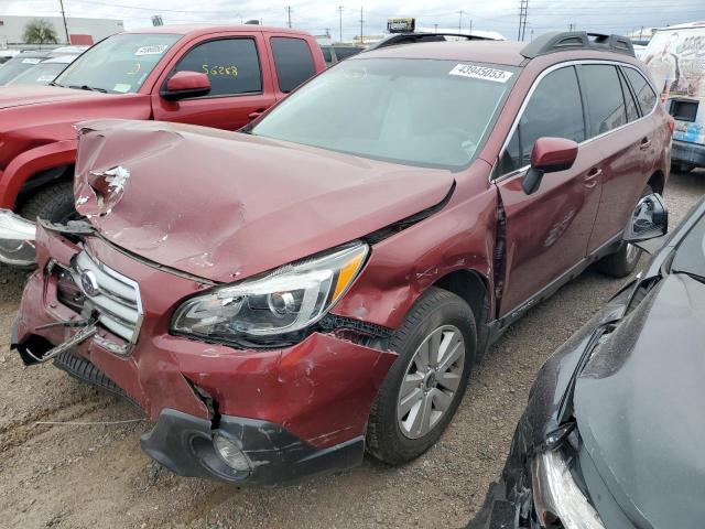 4S4BSACC5F3320089 - 2015 SUBARU OUTBACK 2.5I PREMIUM RED photo 1