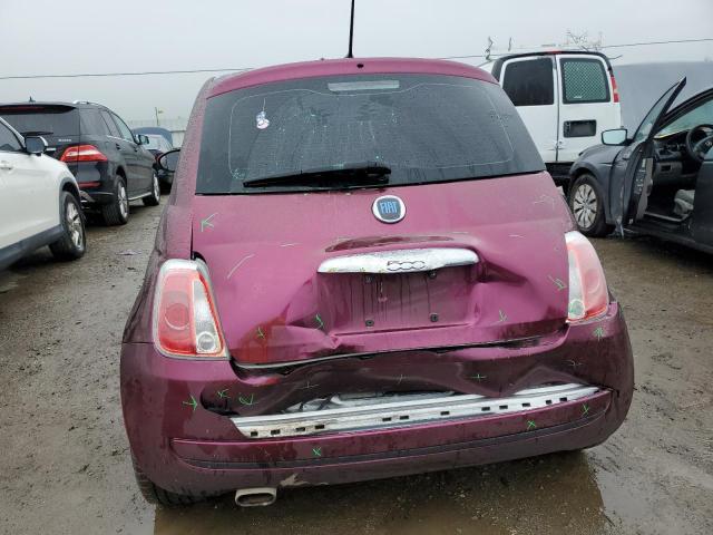 3C3CFFAR9DT540925 - 2013 FIAT 500 POP BURGUNDY photo 6