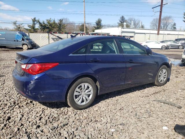 5NPEB4AC1BH263085 - 2011 HYUNDAI SONATA GLS BLUE photo 3