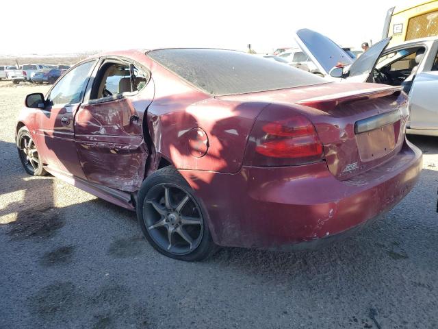 2G2WP552X61122878 - 2006 PONTIAC GRAND PRIX BURGUNDY photo 2