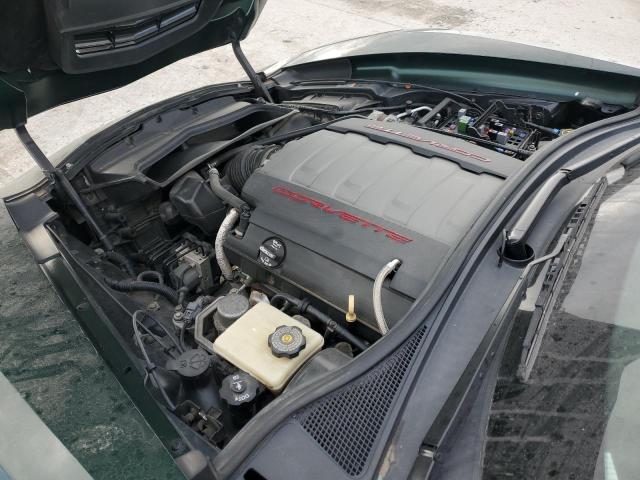 1G1YA2D78E5103009 - 2014 CHEVROLET CORVETTE STINGRAY 1LT GREEN photo 11