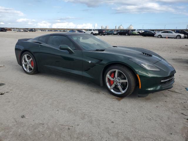 1G1YA2D78E5103009 - 2014 CHEVROLET CORVETTE STINGRAY 1LT GREEN photo 4