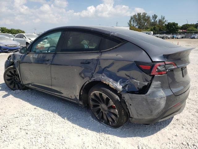 7SAYGDEF6NF438634 - 2022 TESLA MODEL Y GRAY photo 2