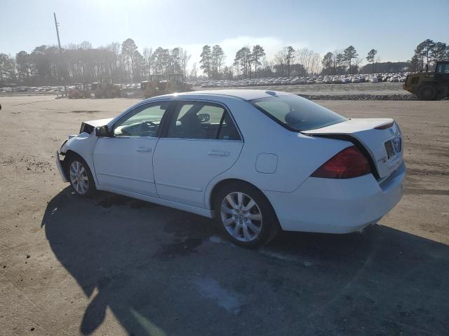 1HGCM66887A081689 - 2007 HONDA ACCORD EX WHITE photo 2