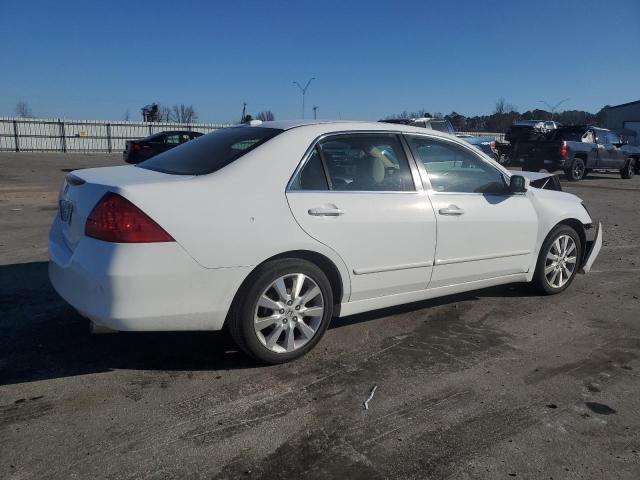 1HGCM66887A081689 - 2007 HONDA ACCORD EX WHITE photo 3