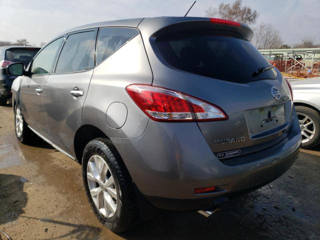 JN8AZ1MW9EW508345 - 2014 NISSAN MURANO S GRAY photo 2