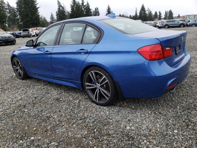 WBA3A9C51FKW74450 - 2015 BMW 335 I BLUE photo 2