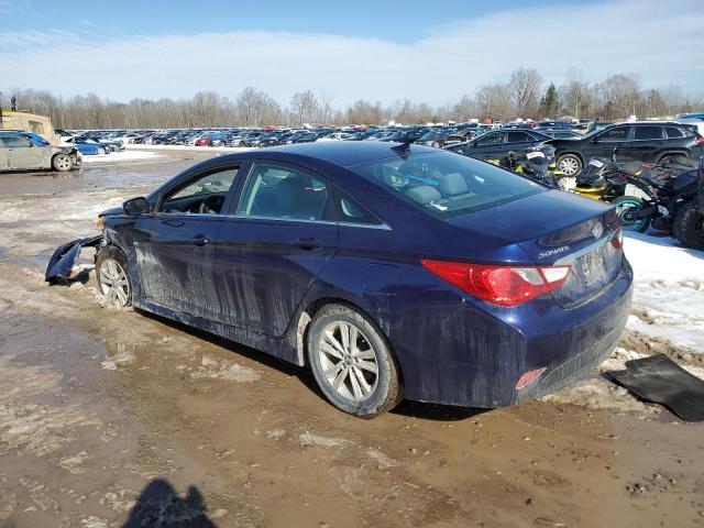 5NPEB4ACXEH899508 - 2014 HYUNDAI SONATA GLS BLUE photo 2