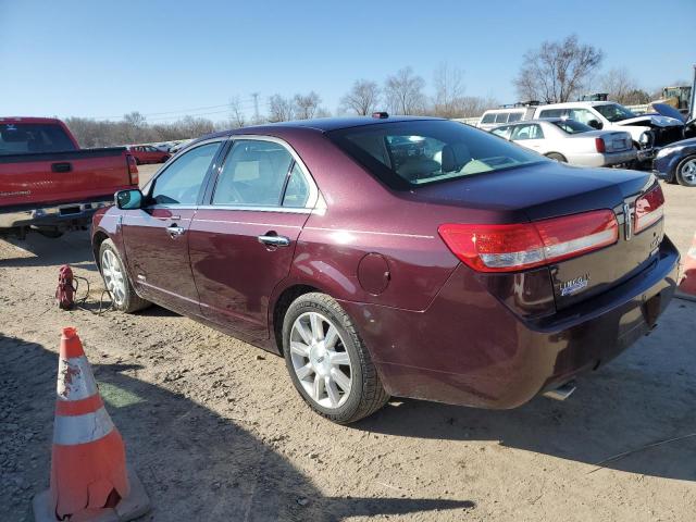 3LNDL2L36CR836390 - 2012 LINCOLN MKZ HYBRID BURGUNDY photo 2