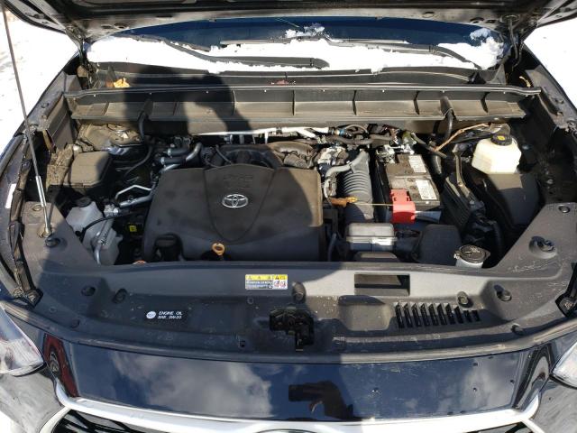 5TDGZRBH4MS544497 - 2021 TOYOTA HIGHLANDER XLE 黑色 照片 12