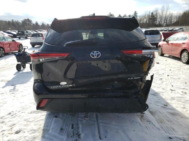 5TDGZRBH4MS544497 - 2021 TOYOTA HIGHLANDER XLE 黑色 照片 6