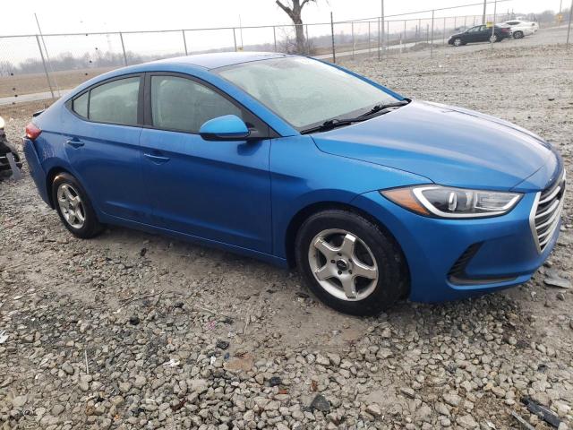 KMHD74LF2JU628989 - 2018 HYUNDAI ELANTRA SE BLUE photo 4