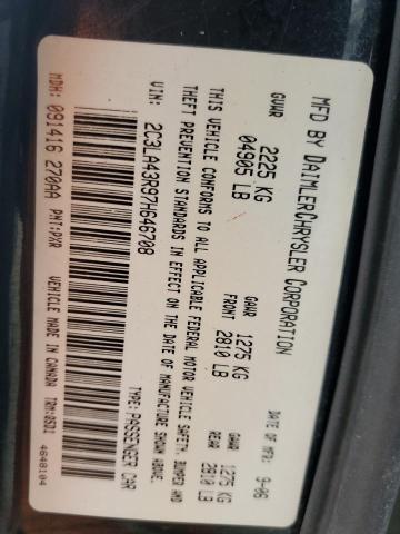 2C3LA43R97H646708 - 2007 CHRYSLER 300 BLACK photo 13