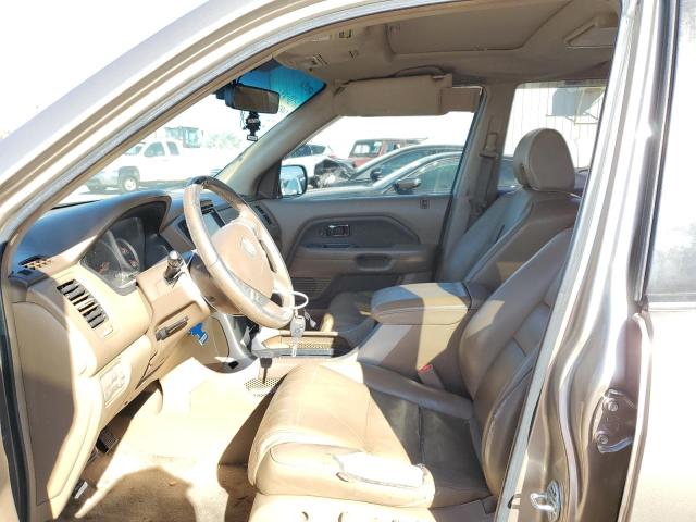 5FNYF28636B031629 - 2006 HONDA PILOT EX BROWN photo 7